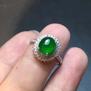 Natural Jade Ring Jadeite Ring NRG024