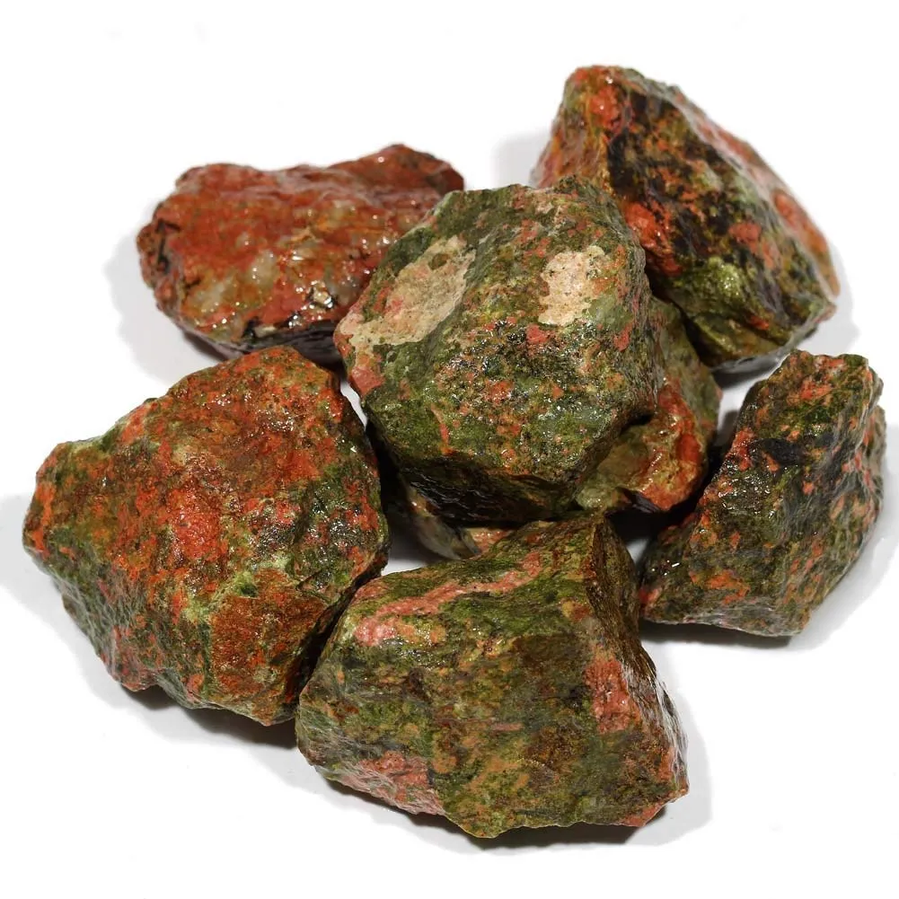 Natural Unakite Stone Rough Raw Stone for Reiki Healing and Vastu Correction, Meditation, Protection, Courage, Strength and Increase Creativity1 Kilo