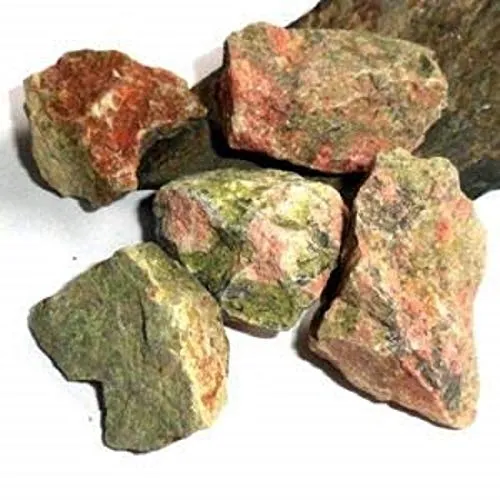 Natural Unakite Stone Rough Raw Stone for Reiki Healing and Vastu Correction, Meditation, Protection, Courage, Strength and Increase Creativity1 Kilo