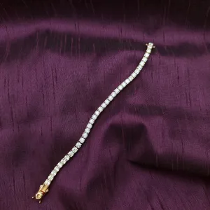 Neith Sterling Silver Moissanite Man Tennis Bracelet Woman