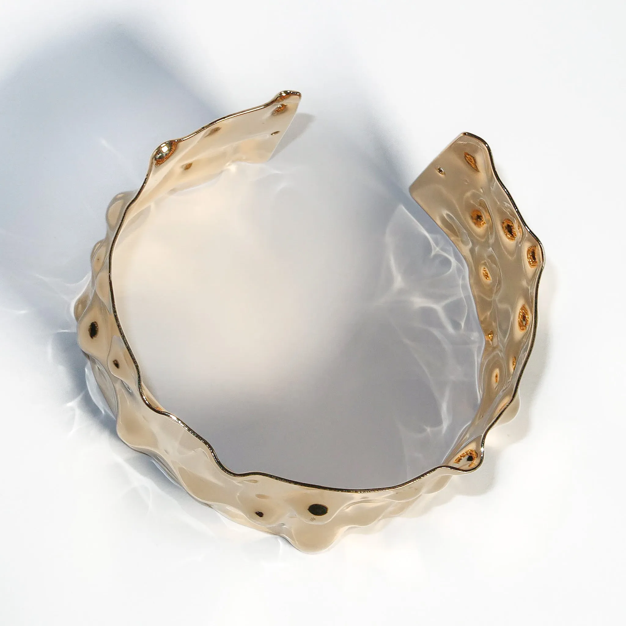 Ocean Gold Bangle Cuff