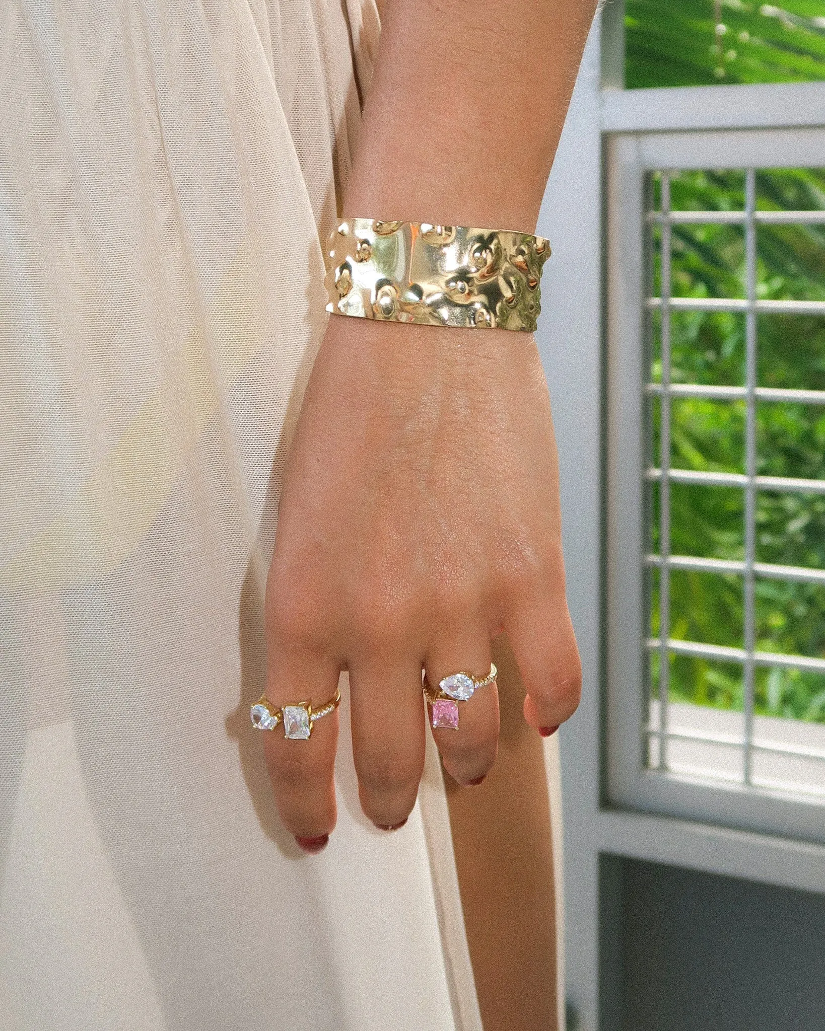 Ocean Gold Bangle Cuff