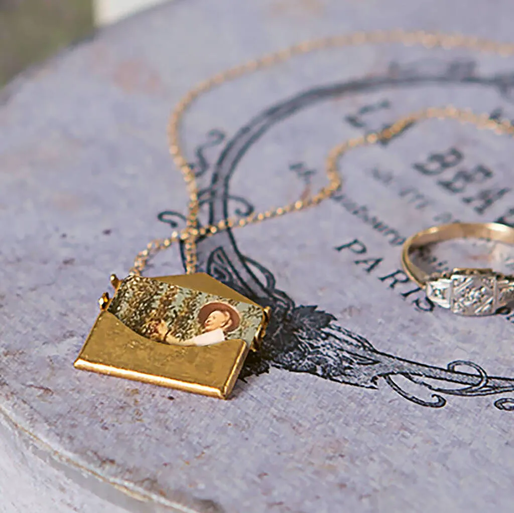 Personalised Photo Envelope Necklace
