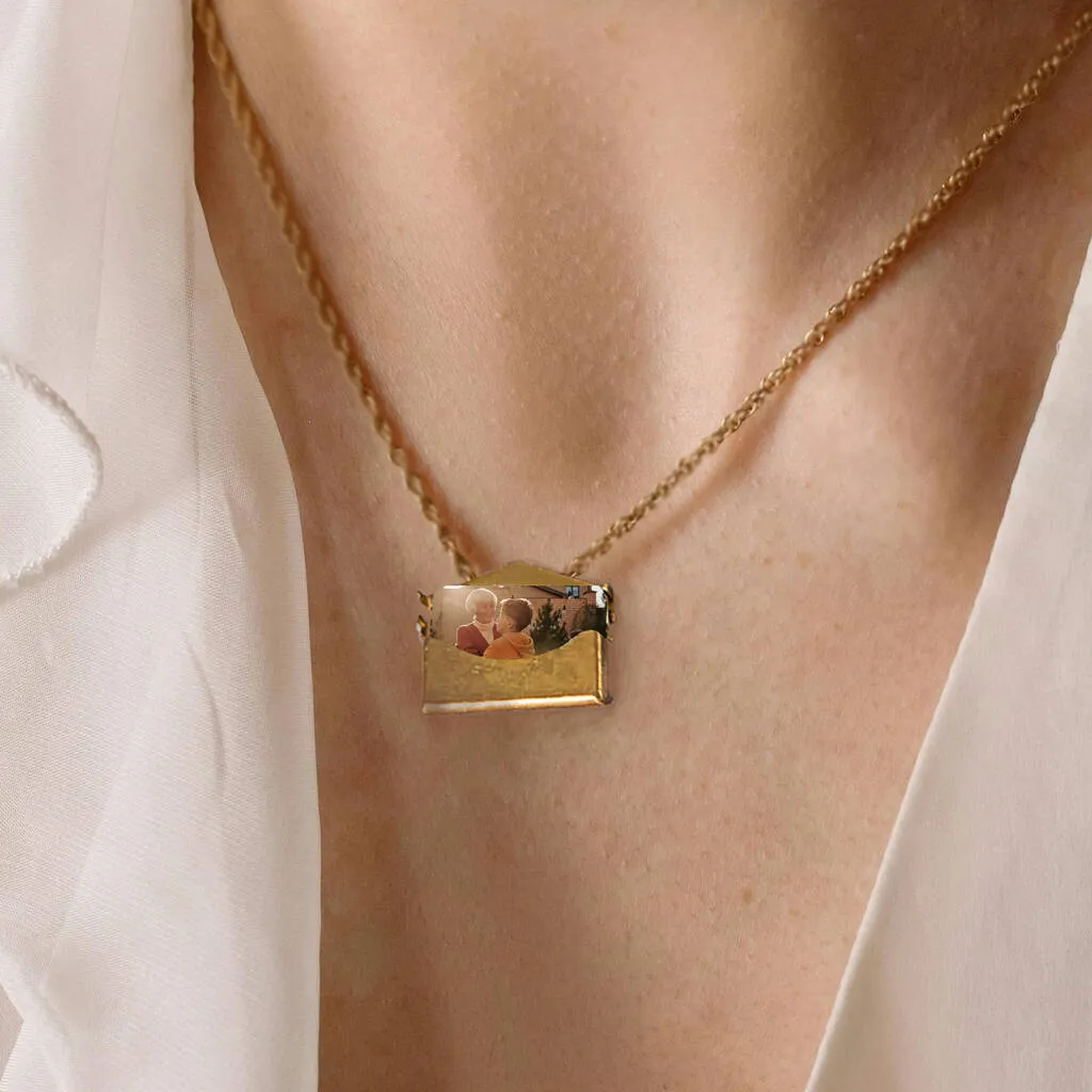 Personalised Photo Envelope Necklace