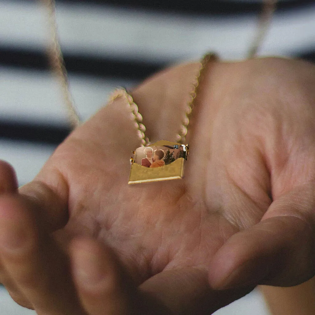 Personalised Photo Envelope Necklace