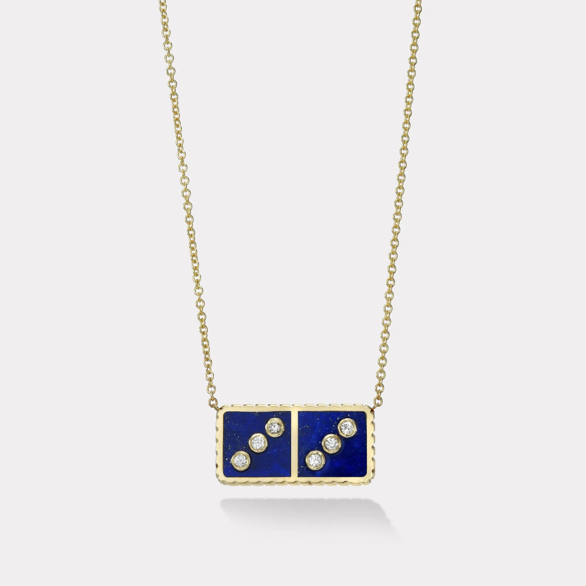 Petite Domino Pendant - Lapis