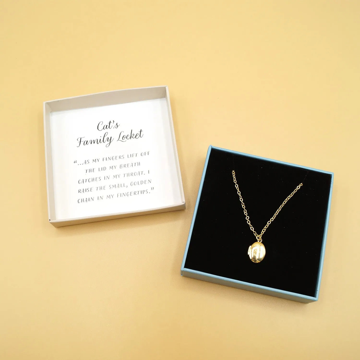 Phones Down, Hearts Open - Miniature Locket Necklace