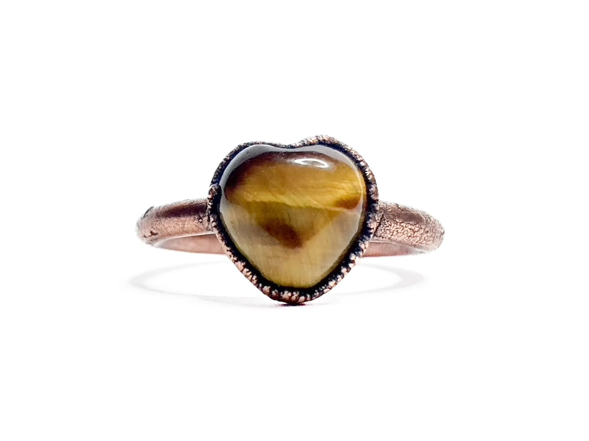 Pink Shell heart ring | Georgia pink river clamshell ring