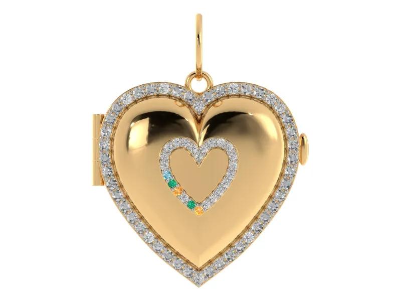 Puff Heart Locket