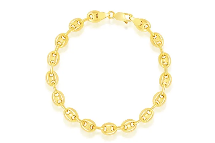 Puff Marina .925 Sterling Silver Chain Bracelet
