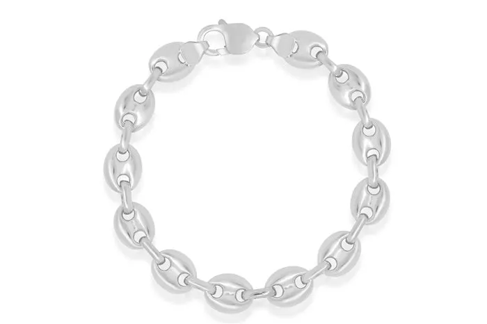 Puff Marina .925 Sterling Silver Chain Bracelet