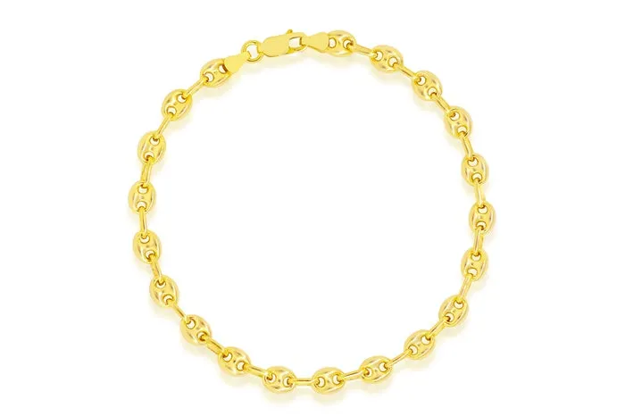 Puff Marina .925 Sterling Silver Chain Bracelet