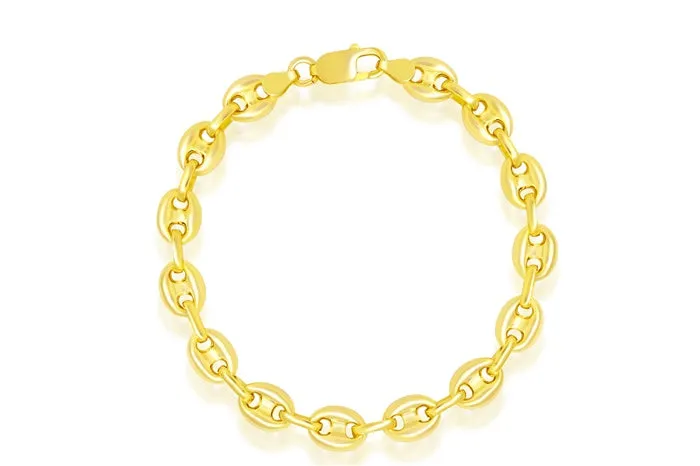 Puff Marina .925 Sterling Silver Chain Bracelet