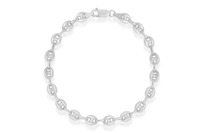 Puff Marina .925 Sterling Silver Chain Bracelet