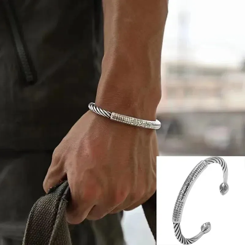 Punk Gold Color Eagle Pattern Bracelet Men Open Adjustable Bangles Male Charm Rock Motorbike Rider Jewelry