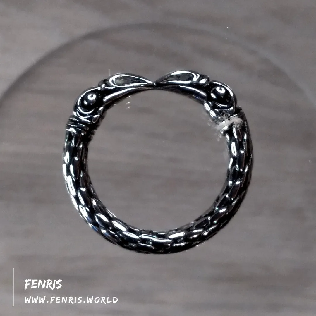 Raven Ring Silver Nordic Viking Style