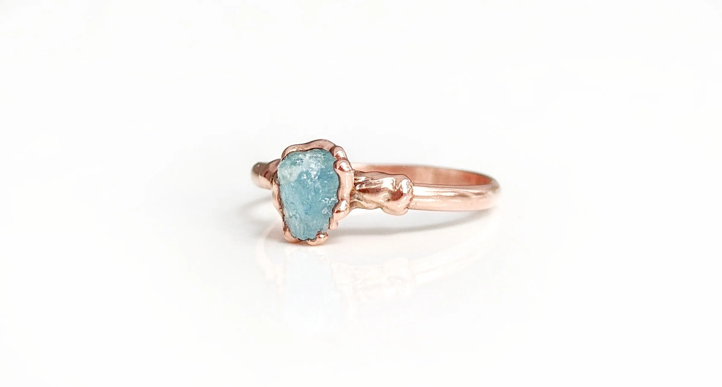 Raw Aquamarine ring