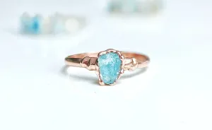 Raw Aquamarine ring