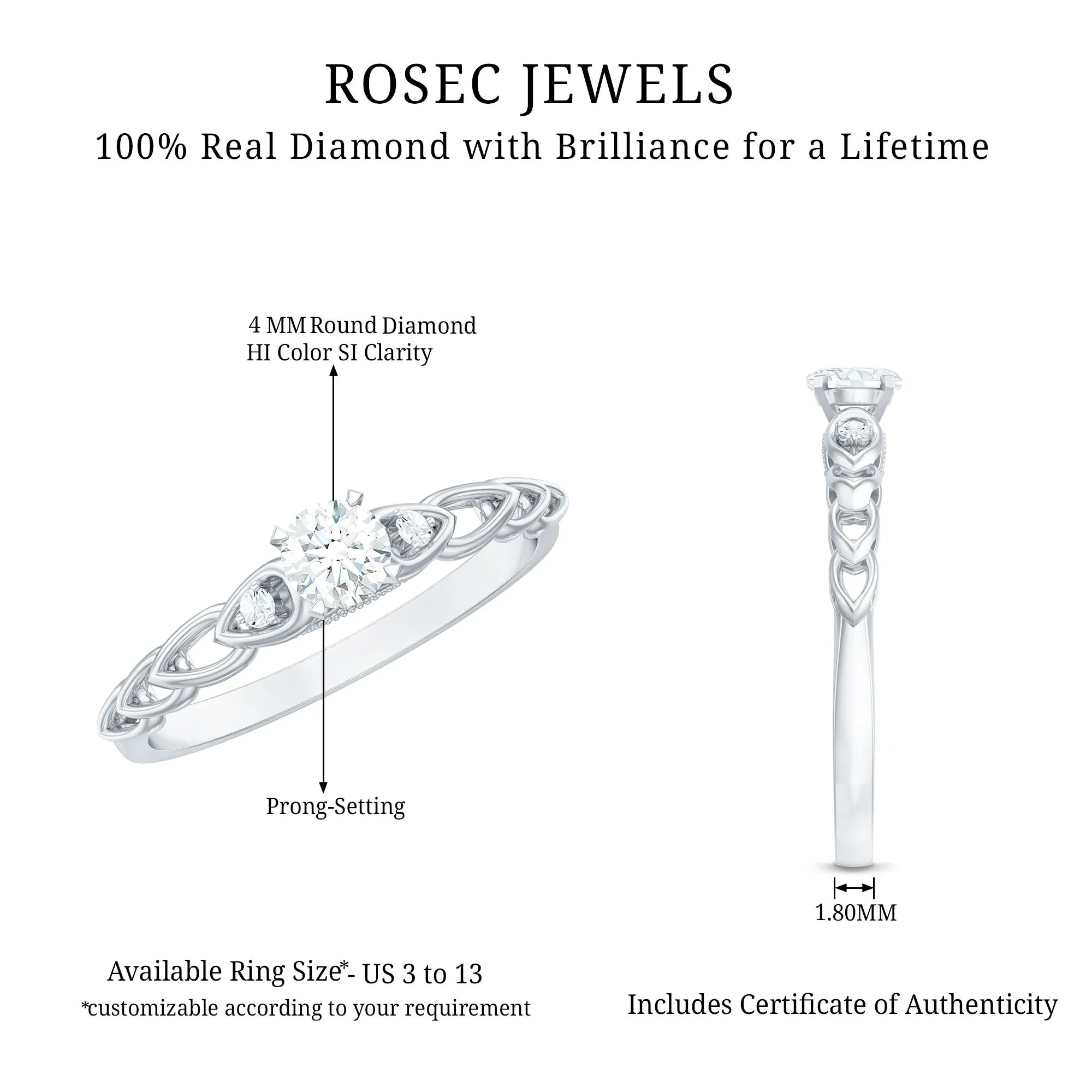 Real Diamond Minimal Promise Ring
