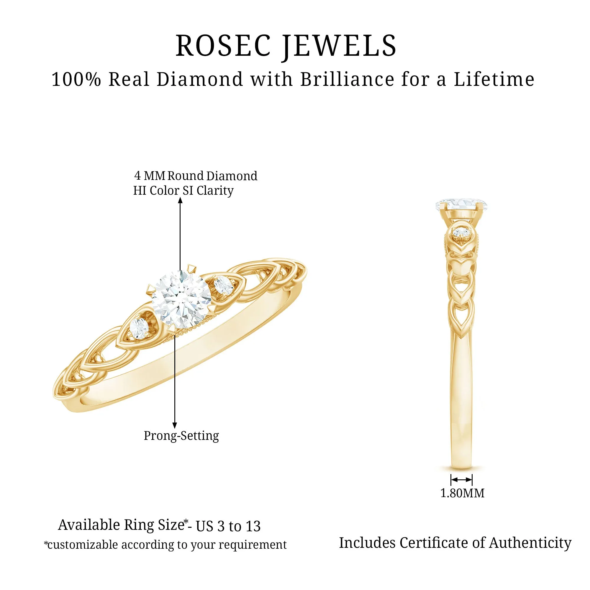 Real Diamond Minimal Promise Ring