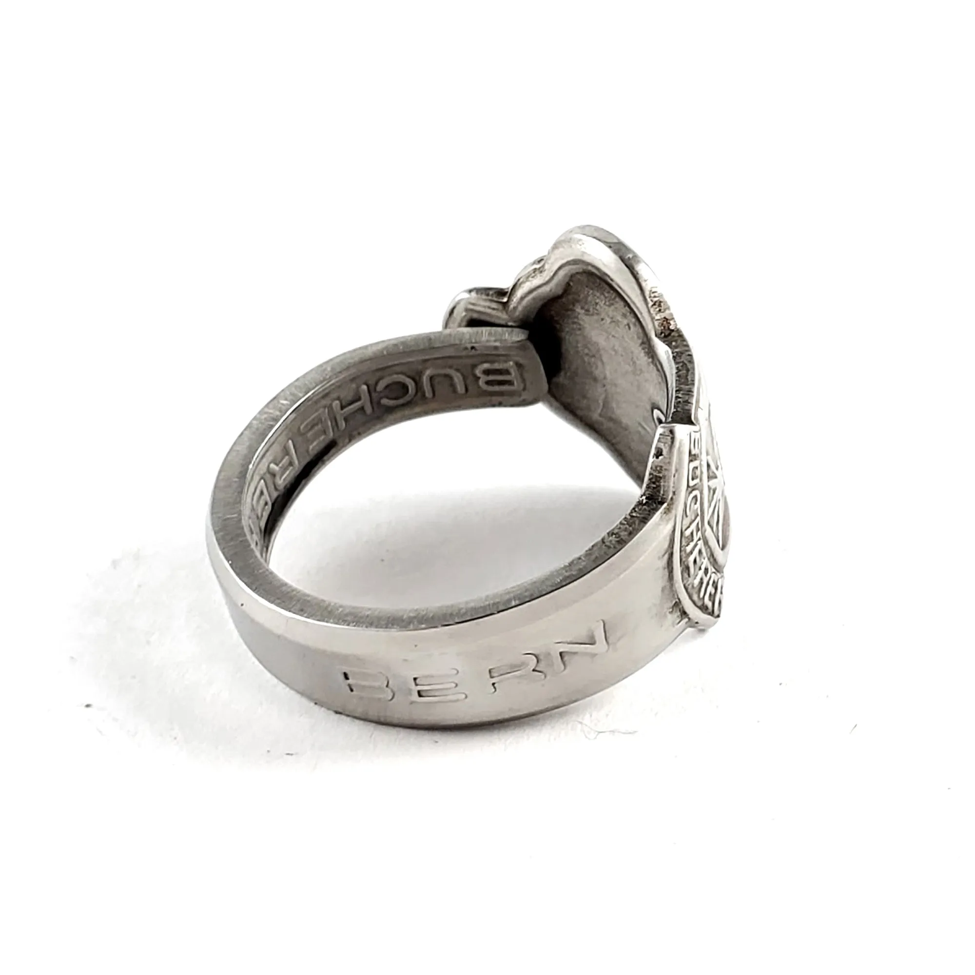 Rolex Tree Bern Stainless Steel Spoon Ring