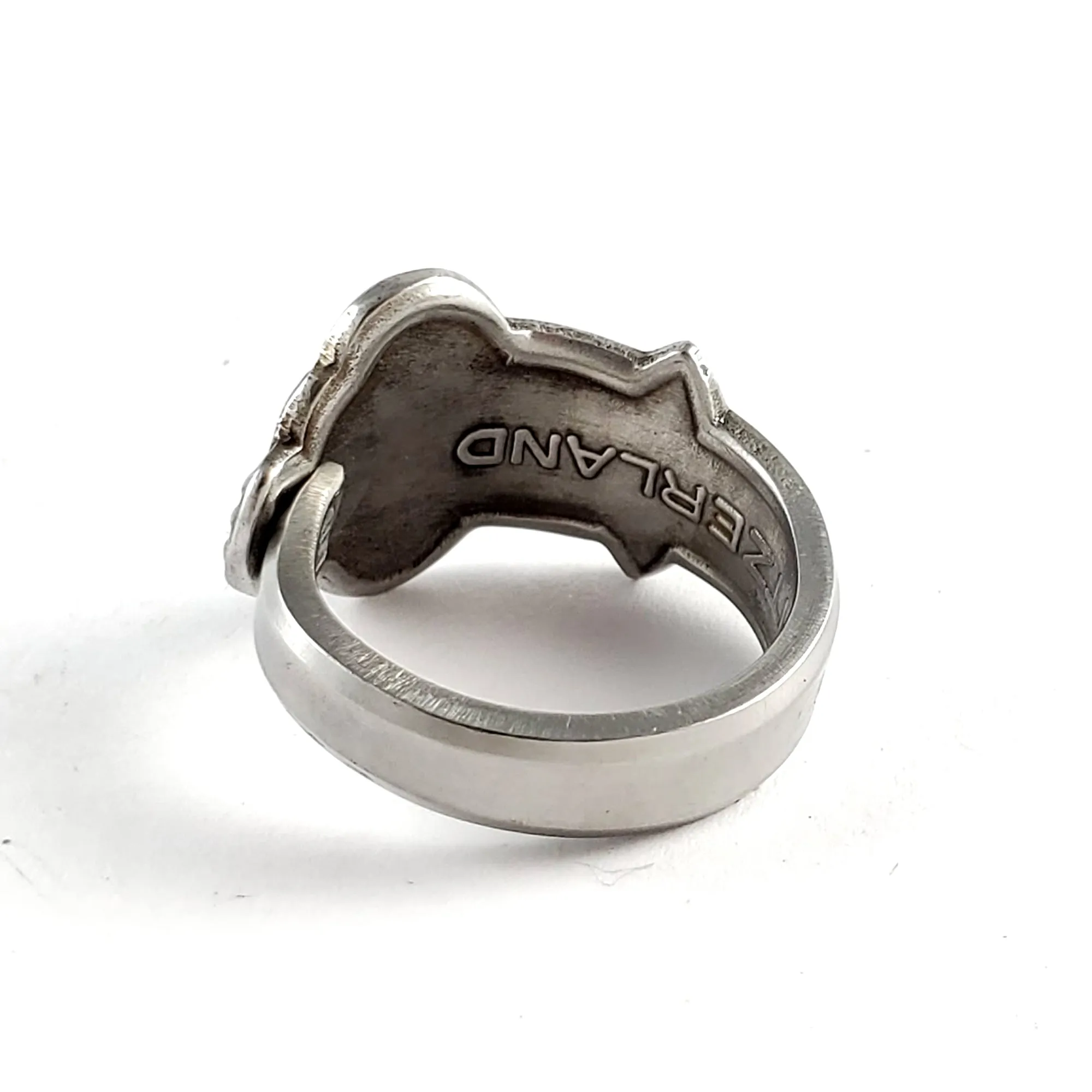 Rolex Tree Bern Stainless Steel Spoon Ring