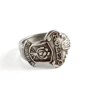 Rolex Tree Bern Stainless Steel Spoon Ring
