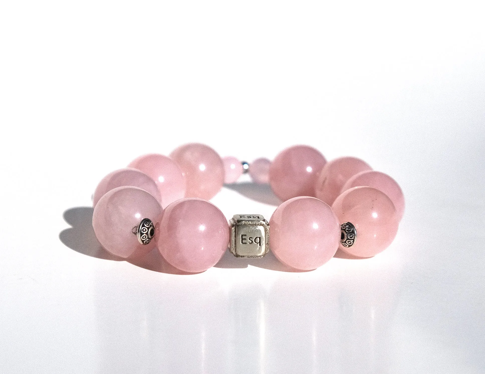 Rose Quartz ༓  Power  Bracelet x2 ༓ 16mm