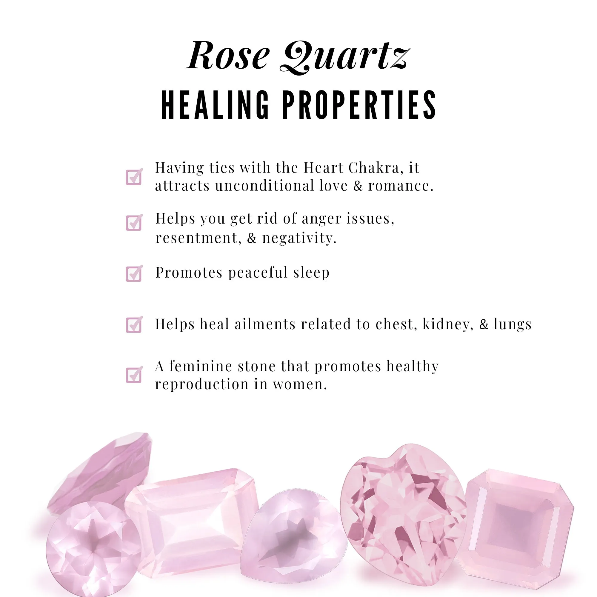 Round Shape Natural Rose Quartz Halo Ring with Diamond
