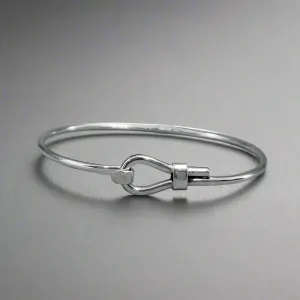 Saha - Cuff with Clasp Silver Bracelet