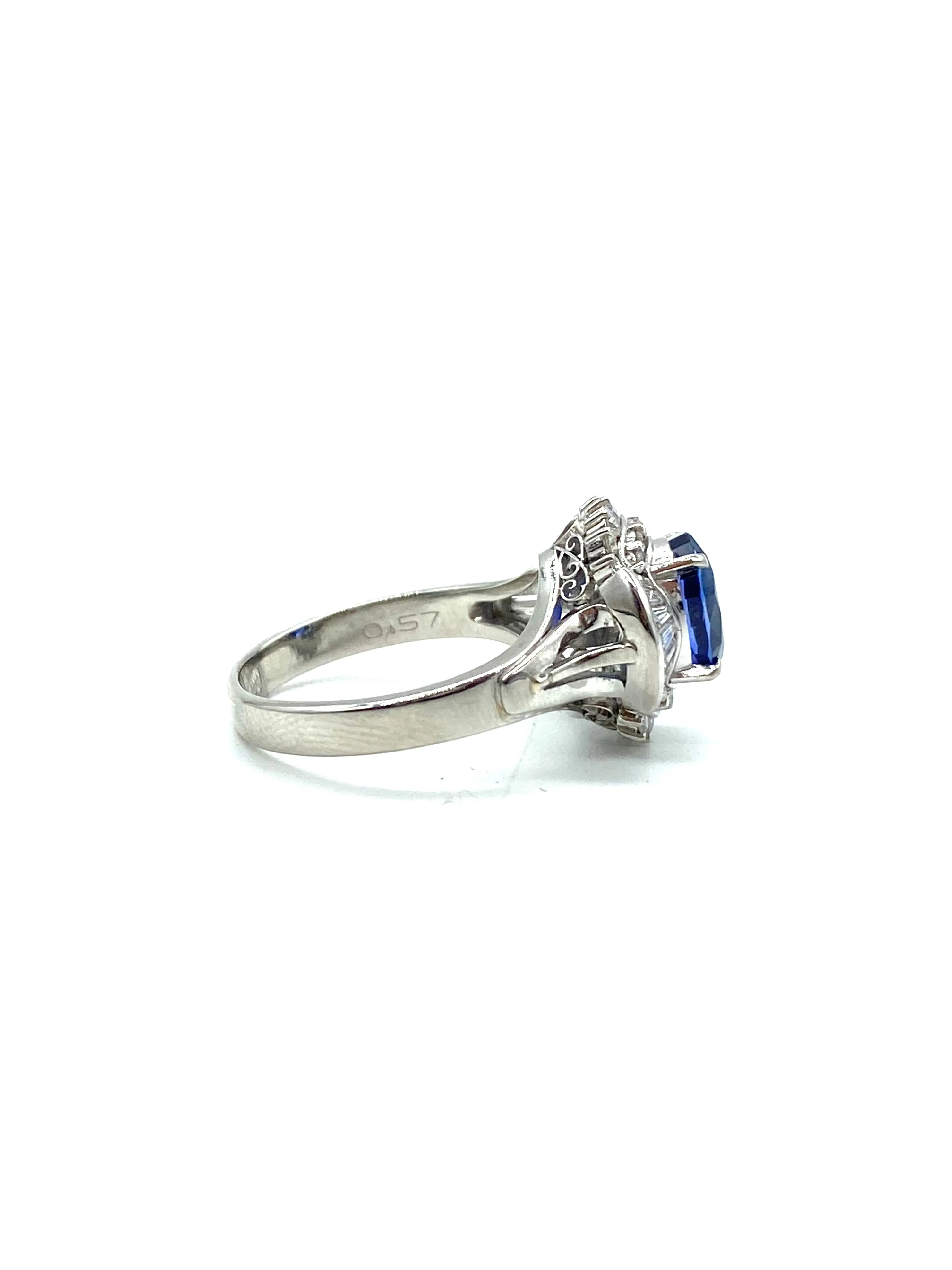 Sapphire and Diamond Ring