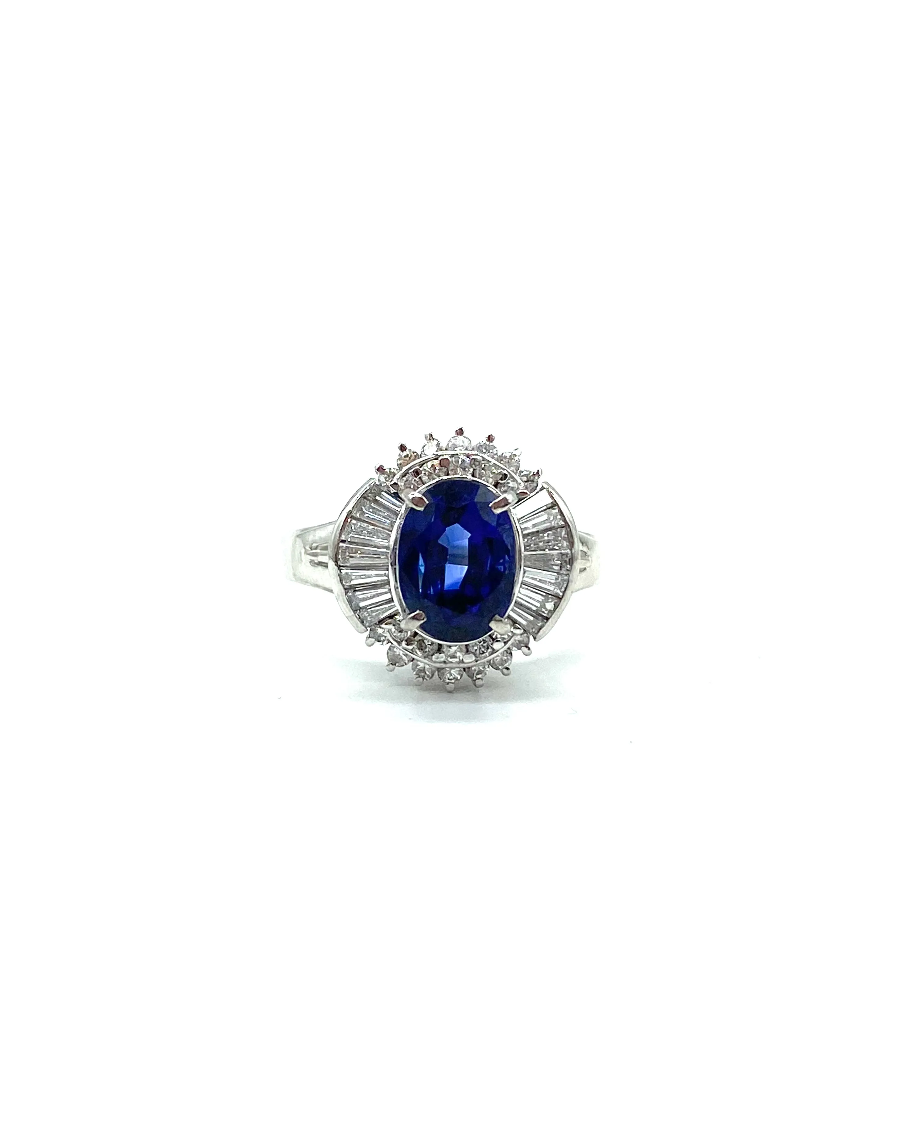Sapphire and Diamond Ring