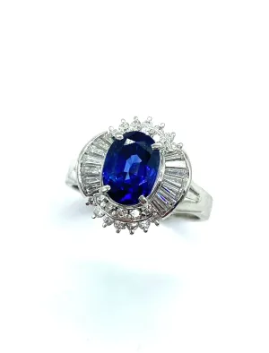 Sapphire and Diamond Ring