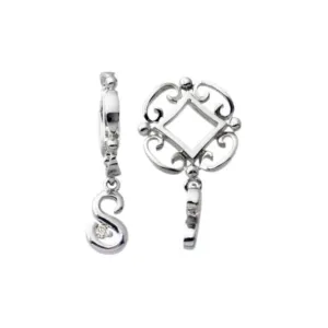 Silver S Initial Dangle Charm S218D