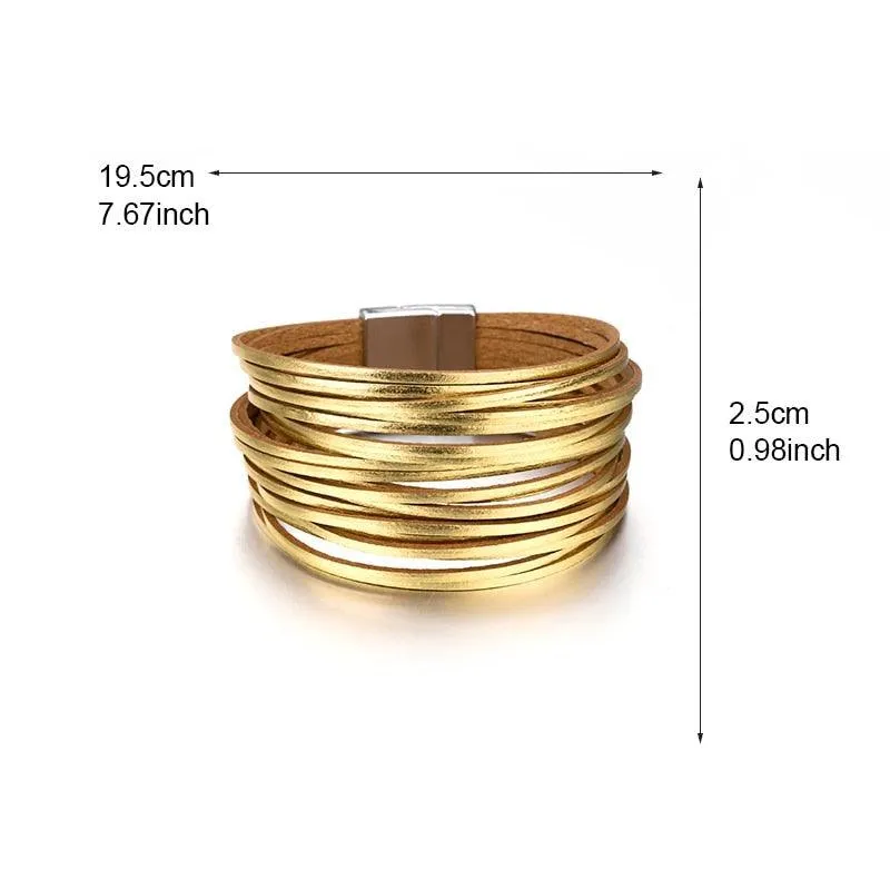 'Simple' Wide Cuff Bracelet - bronze