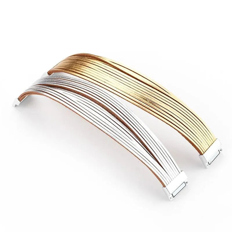 'Simple' Wide Cuff Bracelet - bronze