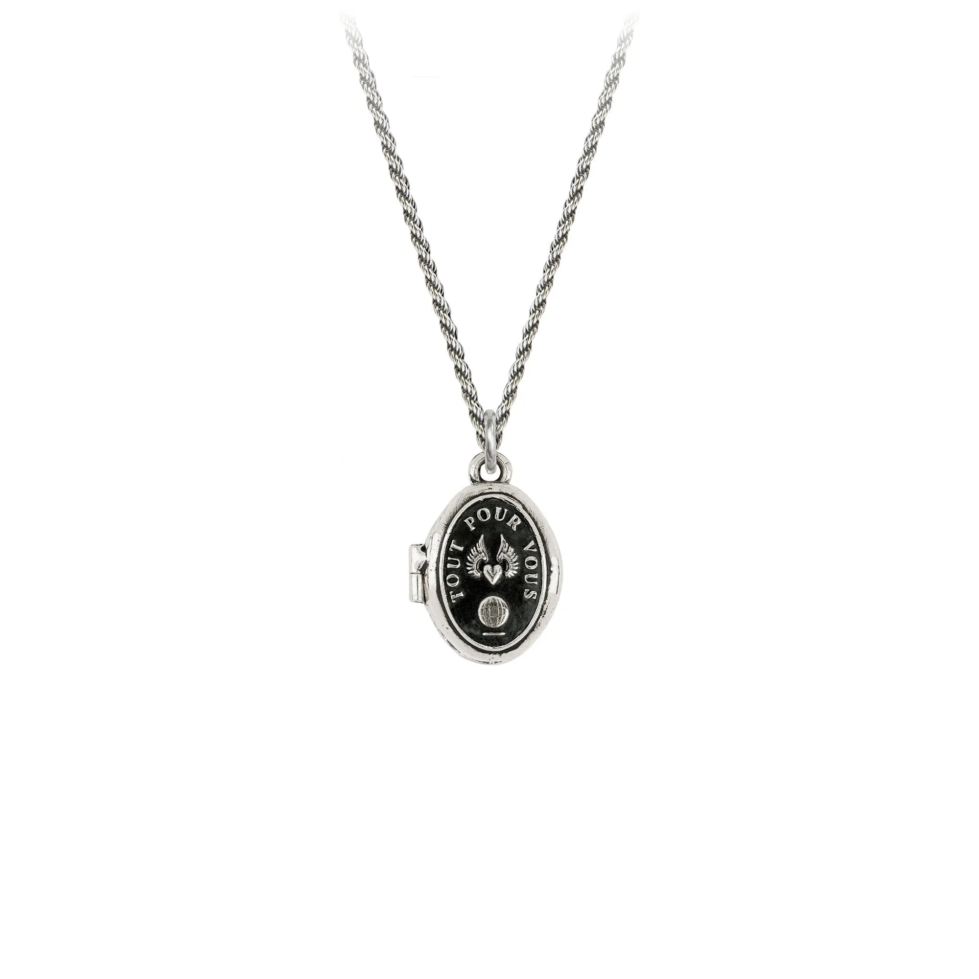 Small Winged Heart Locket