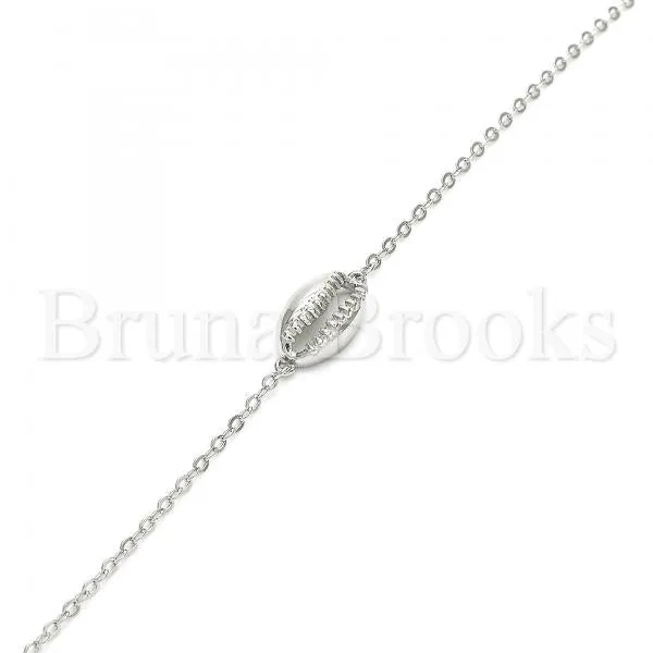 Sterling Silver 03.370.0001.06 Fancy Bracelet, Polished Finish, Rhodium Tone