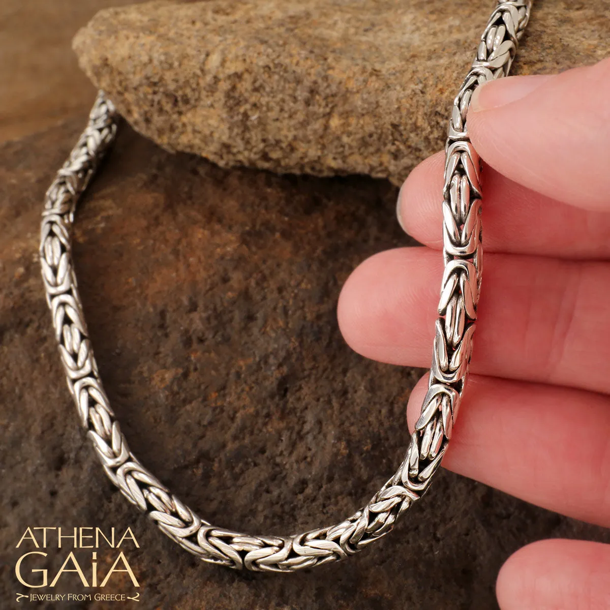Sterling Silver Byzantine Chain