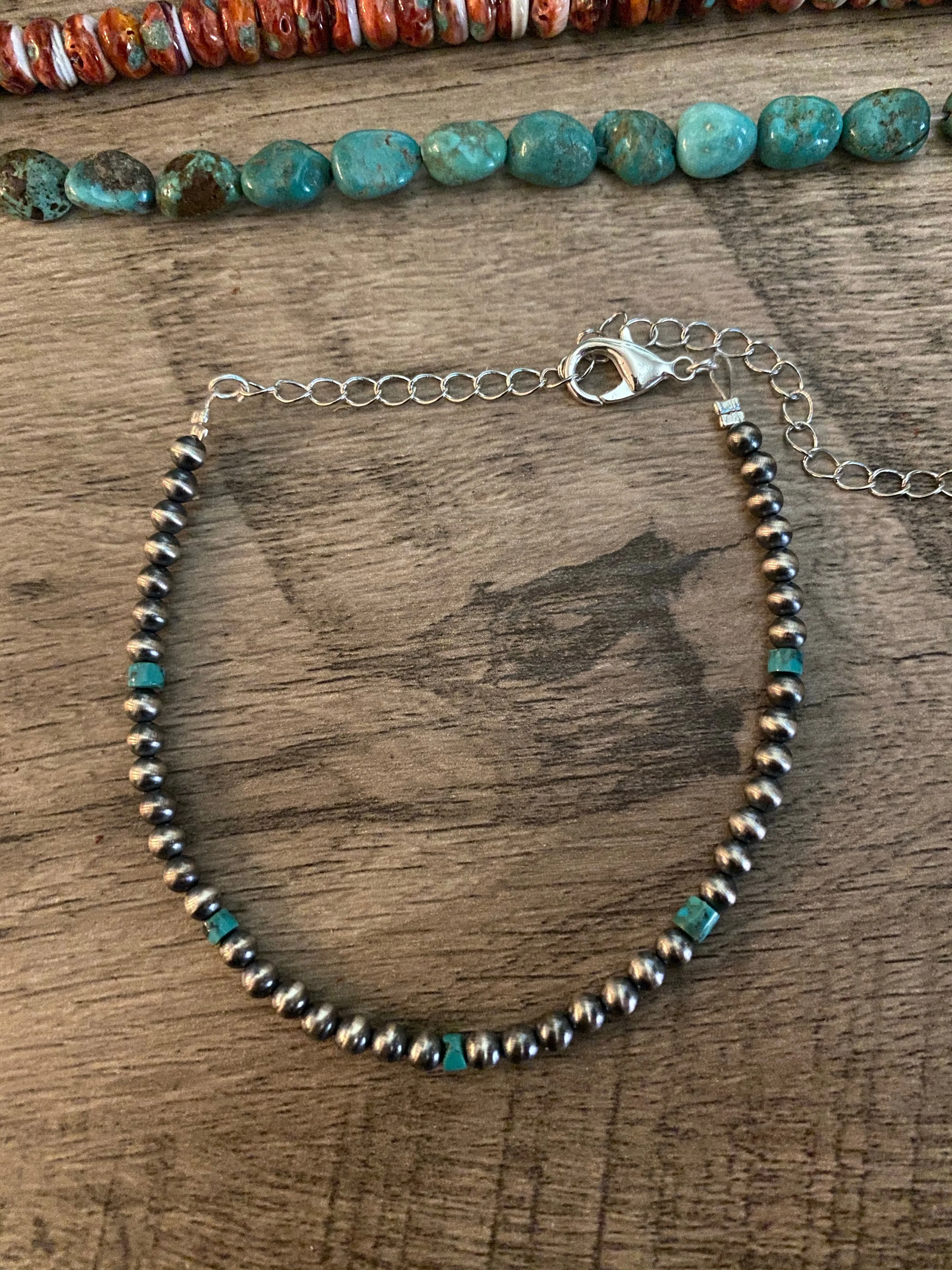 Sterling Silver Pearls Bracelet 4 mm