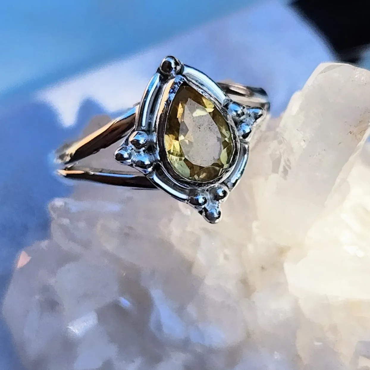 SUNSHINE - CITRINE 925 STERLING SILVER RING