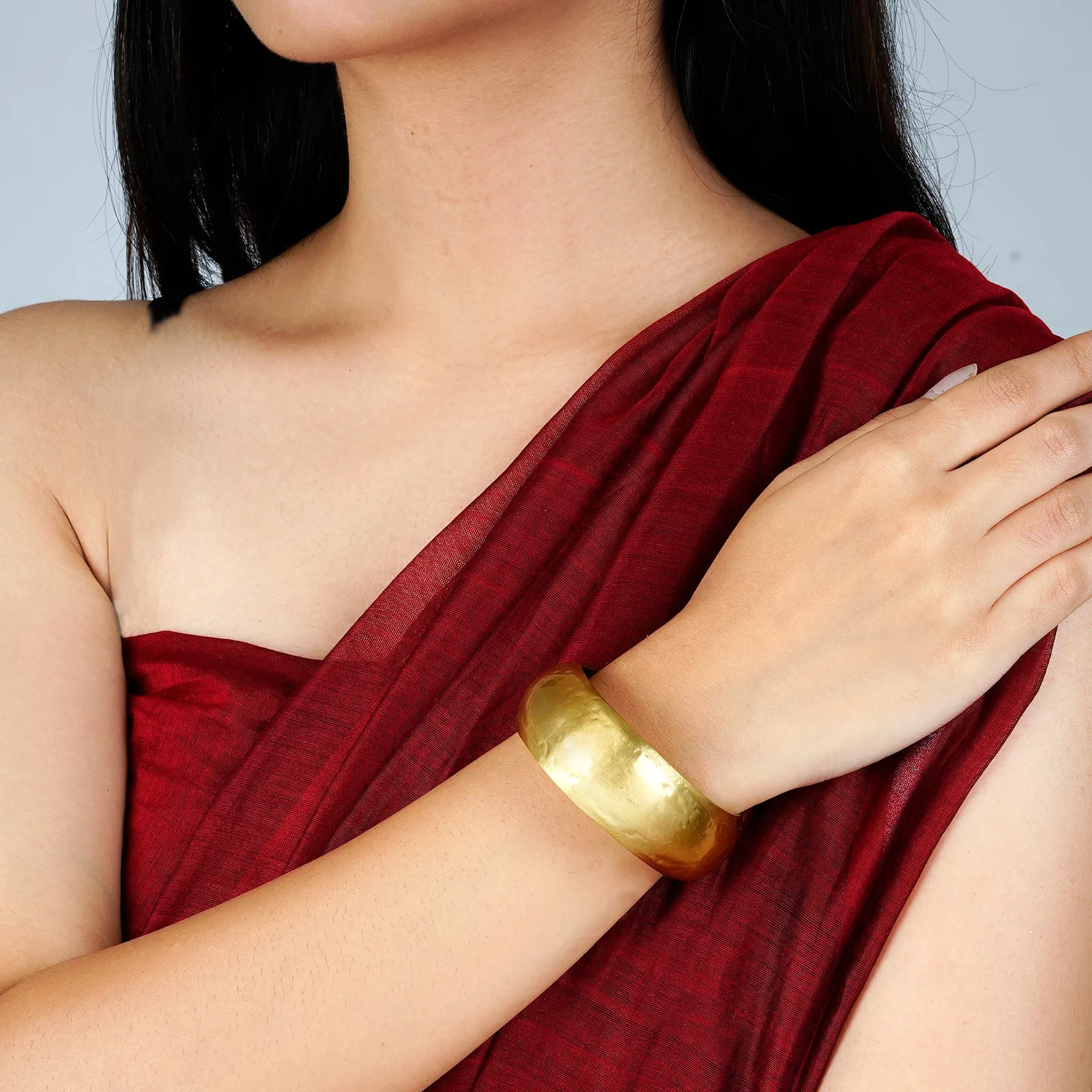 Teejh Divyanka Gold Cuff Bracelet