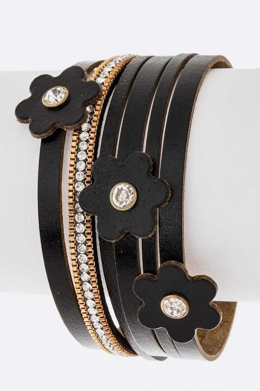 TEEK - Flower Cutout Magnetic Cuff