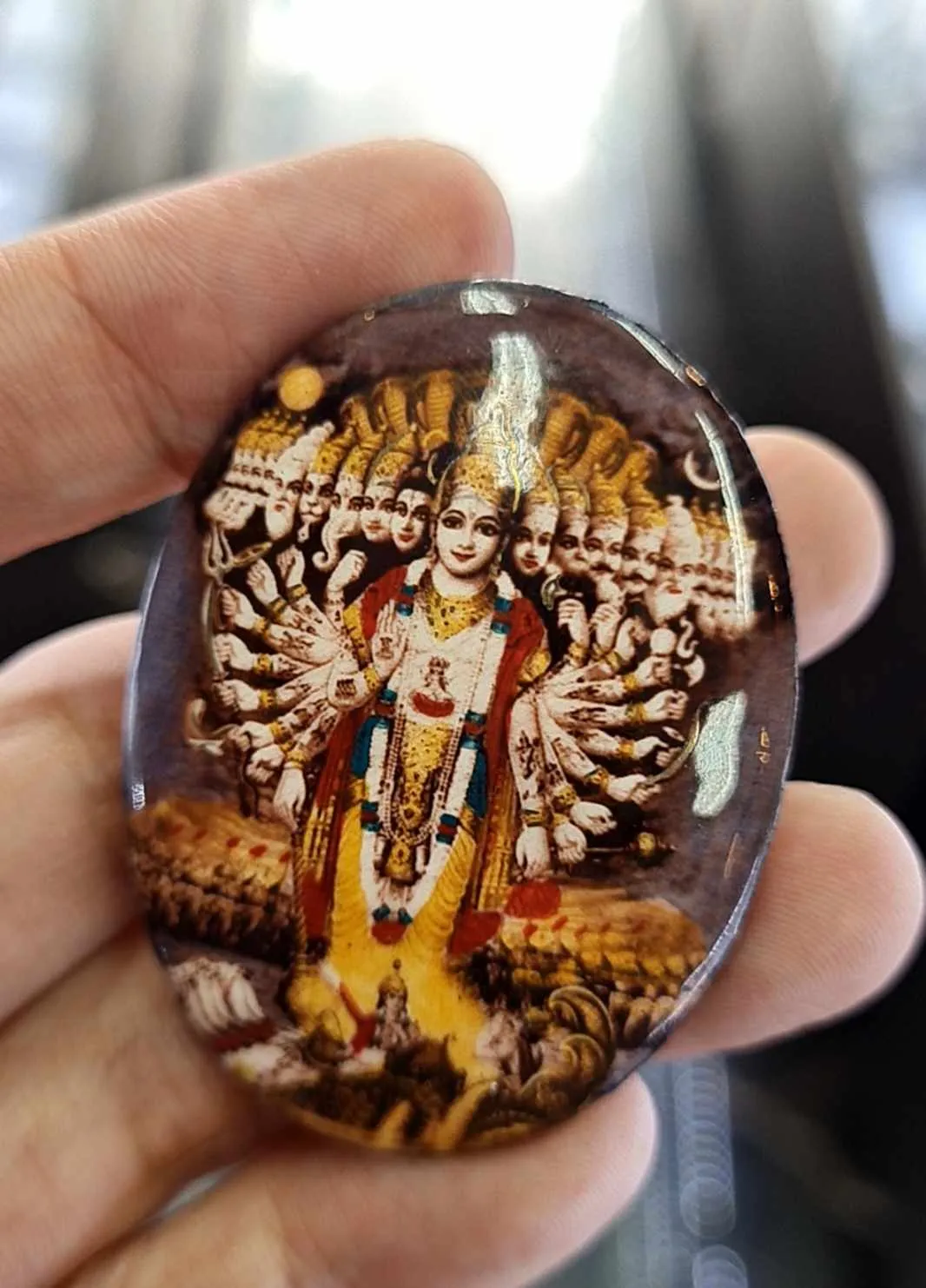 Thai amulet locket Phra Narai 10 Pang Open Universe Aj Harit Thepbundarn Lucky Charm Bring Success Grant wishes