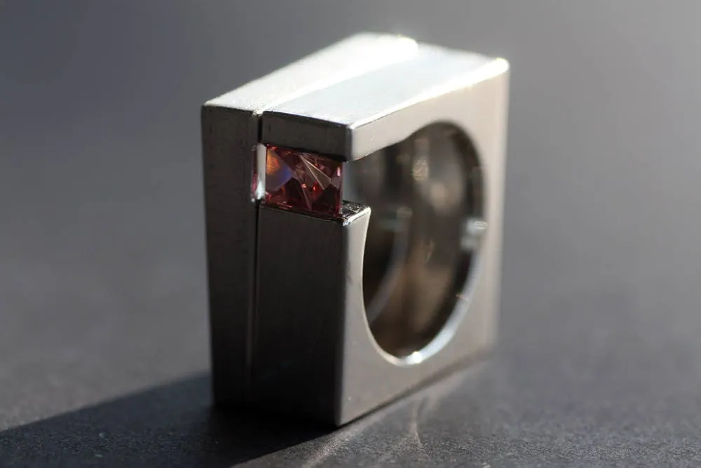 Tourmaline October birthstone Statement ring,Handcrafted gemstone from KREIS JEWELLERY