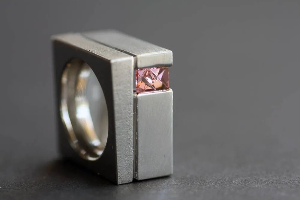 Tourmaline October birthstone Statement ring,Handcrafted gemstone from KREIS JEWELLERY