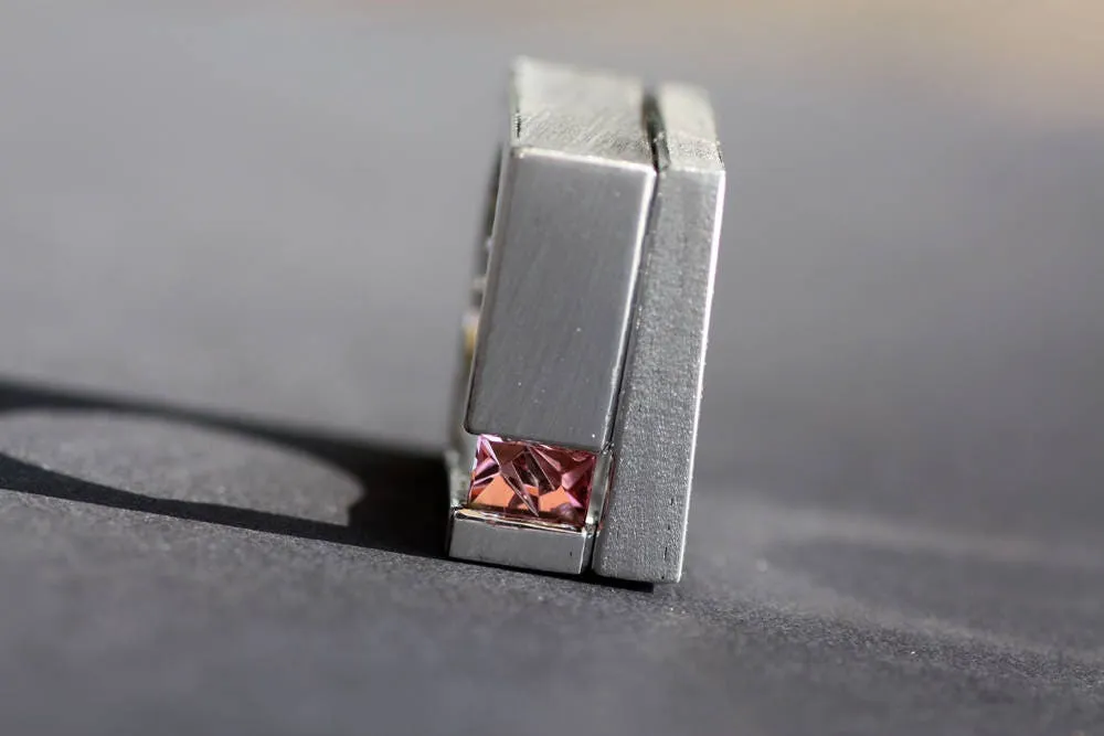 Tourmaline October birthstone Statement ring,Handcrafted gemstone from KREIS JEWELLERY