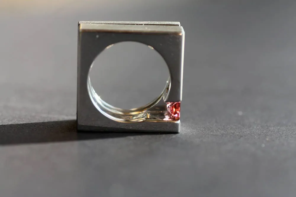 Tourmaline October birthstone Statement ring,Handcrafted gemstone from KREIS JEWELLERY