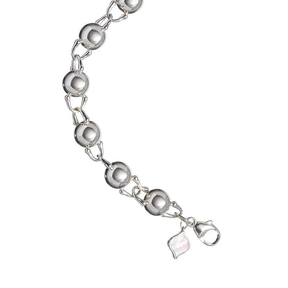 TreasureLock Bead Bracelet 8mm in Sterling Silver