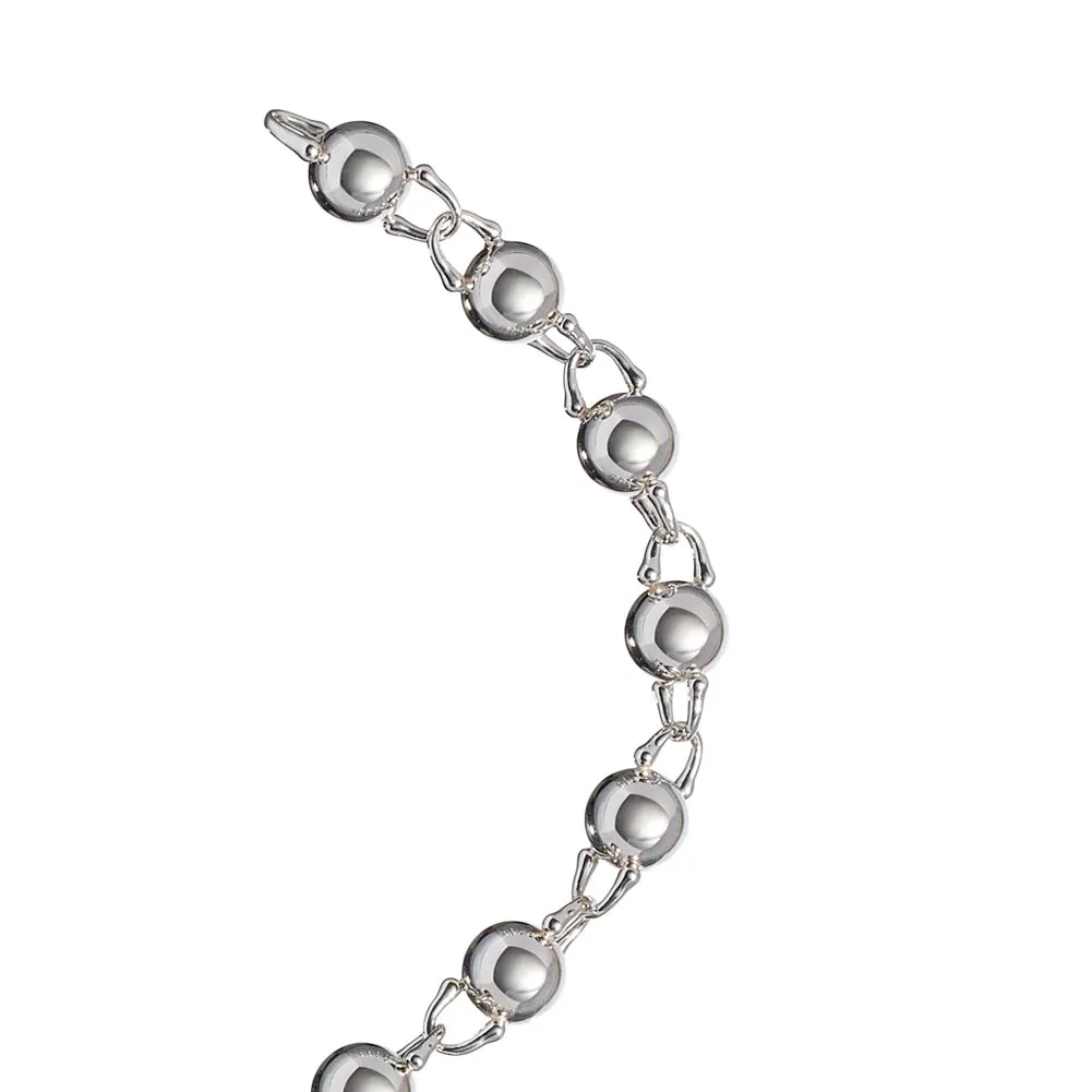 TreasureLock Bead Bracelet 8mm in Sterling Silver